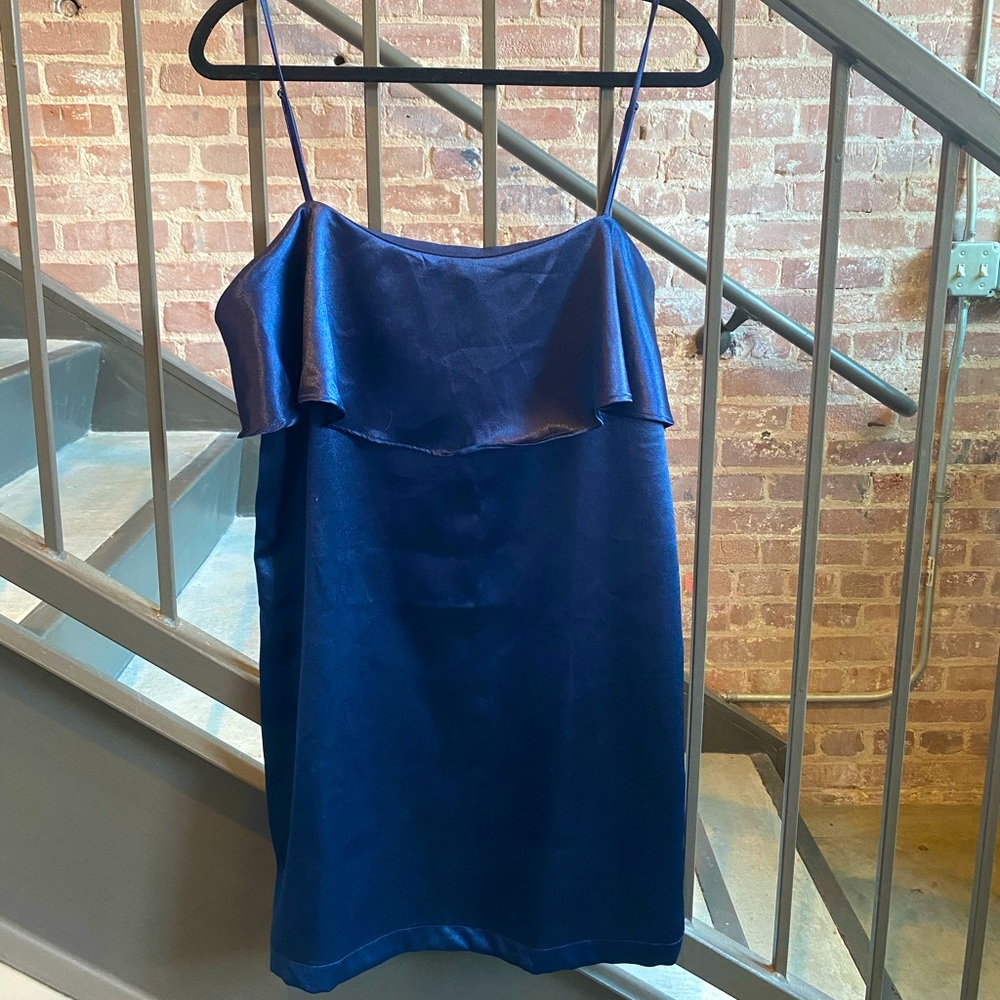 sexy blue shift dress